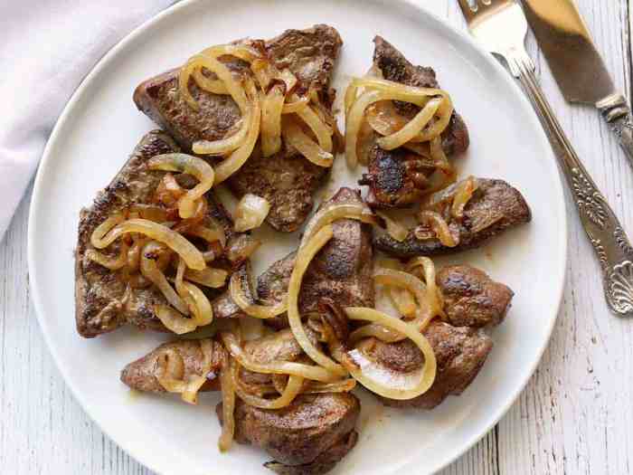 Onions liver livers tender healthyrecipesblogs topped caramelized overcook