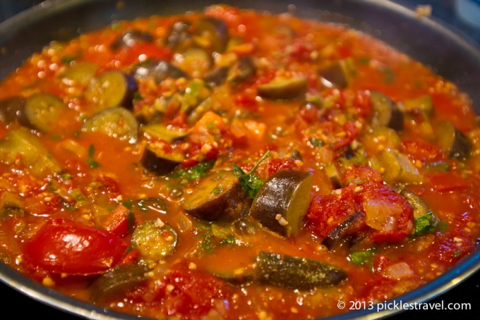 Eggplant in tomato sauce recipe