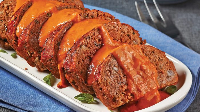 Easy meatloaf recipe with tomato sauce