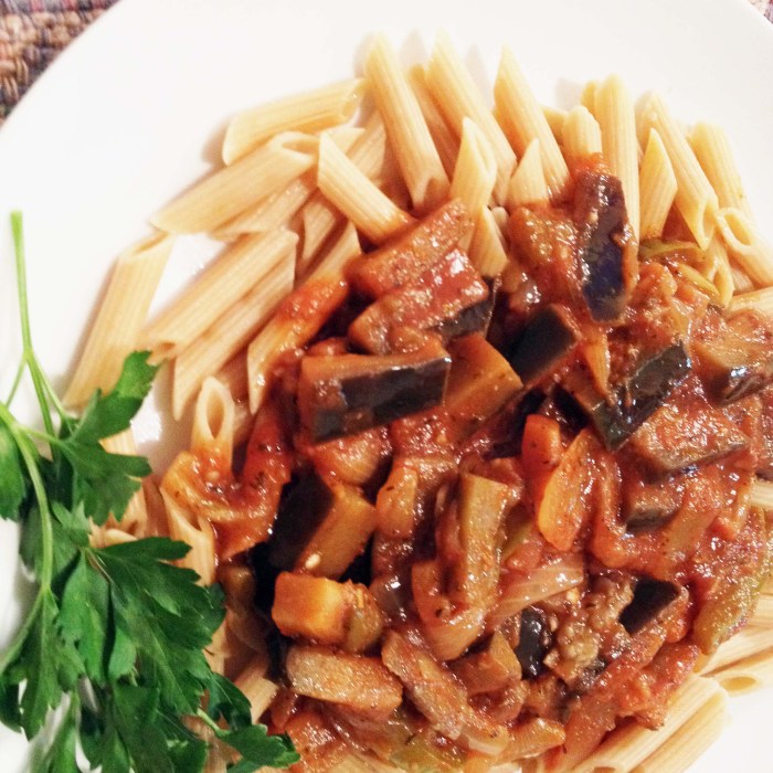 Eggplant spaghetti sauce recipe