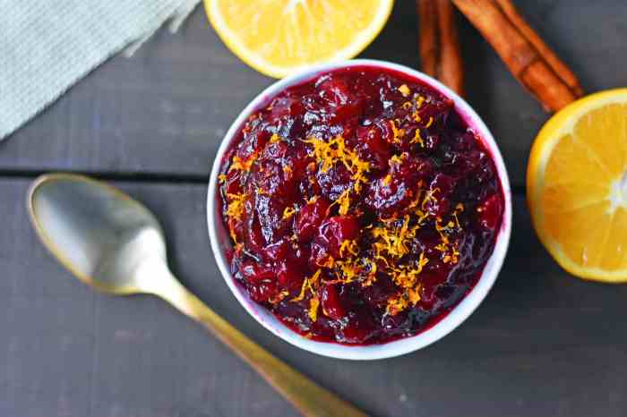 Fresh cranberry and orange sauce recipe