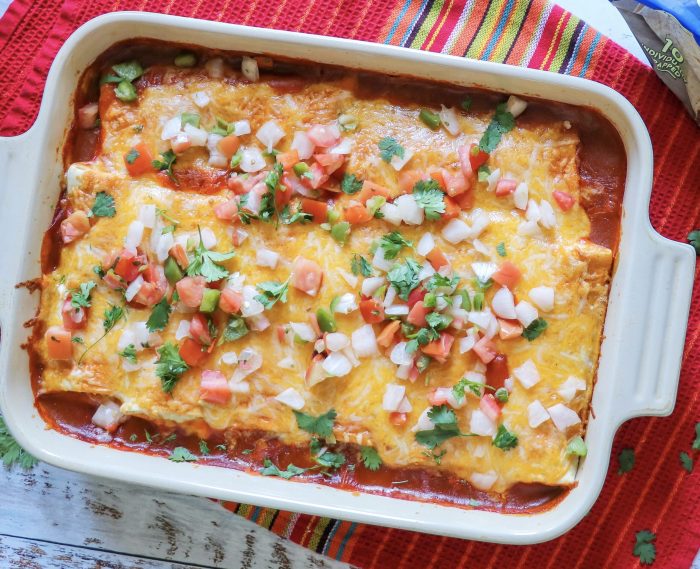 Frozen burrito with enchilada sauce recipe