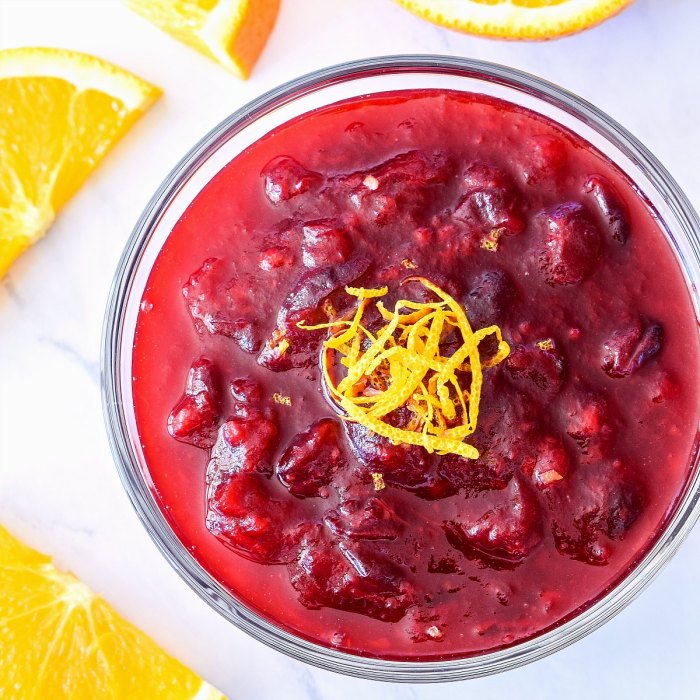 Fresh cranberry and orange sauce recipe